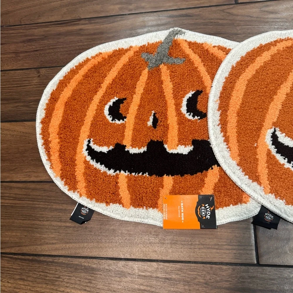 HIDE & EEK Pumpkin Bath Mats 18x22